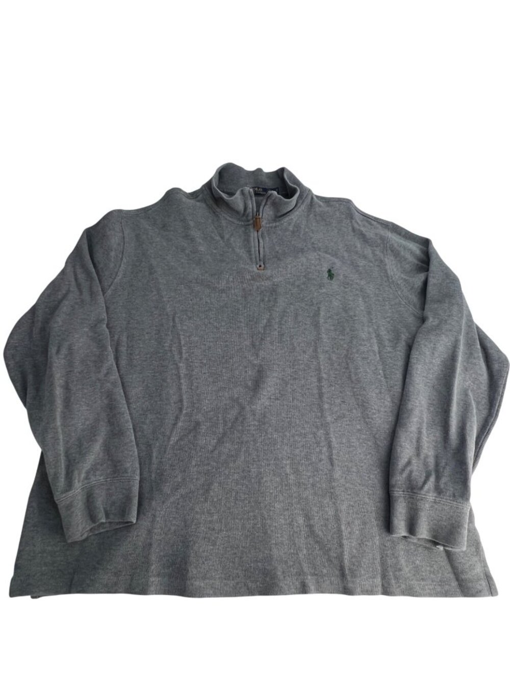 Polo Ralph Lauren Gray 1/4 Zip Pullover Sweater XXL Cotton Casual Menswear